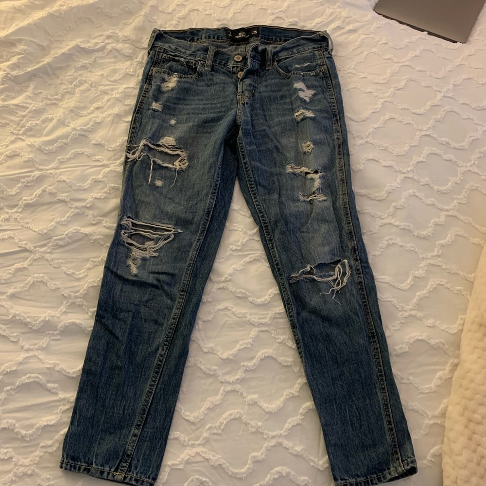 Hollister Ripped Boyfriend Jeans